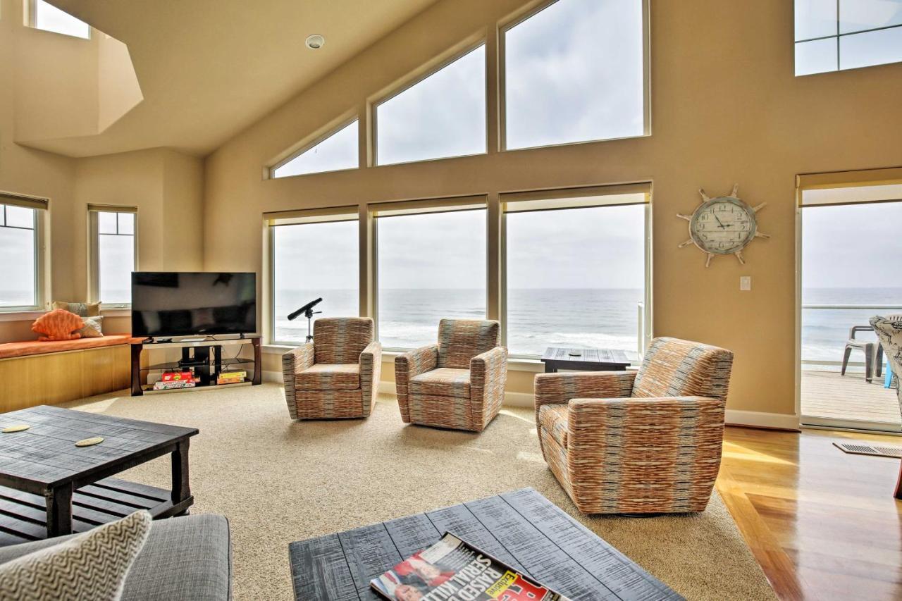 Oceanfront South Beach Home With Hot Tub And Sauna Torre di Torre di Newport Esterno foto